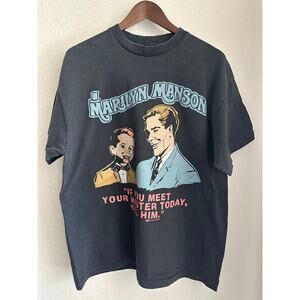 Marilyn Manson "If You Meet Your Master Today" Vintage Reprint T-shirt